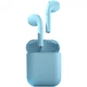 Беспроводные наушники Bluetooth стерео Celebrat W10 TWS Blue покрытие Soft Touch - изображение 2