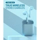 Беспроводные наушники Bluetooth стерео Celebrat W10 TWS Blue покрытие Soft Touch - изображение 5