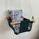 Дитячий гойдалка Infancy Совушки , Зелена основа - зображення 3