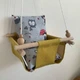 Детская качеля Infancy Совушки , Желтая основа - изображение 3