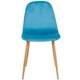 Стул обеденный LYMEL OPRA VELVET голубой 440х390х860 мм - изображение 2