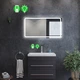 LED-зеркало 90x80см, с механическим включателем, модель Anvi (Anvig89) - изображение 2