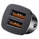 Автомобильное ЗУ Baseus Square Dual-USB Quick Charge Charger Black (CCALL-DS01) - изображение 2