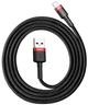 Кабель Baseus Kevlar Cable Lightning – USB 1.0 м 2 A Red/Black (CALKLF-B19) - зображення 1