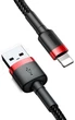 Кабель Baseus Kevlar Cable Lightning – USB 1.0 м 2 A Red/Black (CALKLF-B19) - зображення 5