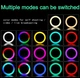 Кольцевая селфи-лампа универсальная RGB для телефона - изображение 4