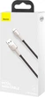 Kabel Baseus Cafule Metal Lightning 2.4A 1m Czarny (CALJK-A01) - obraz 8