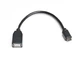 Кабель REAL-EL USB2.0 C-AF 0.1m чорний - зображення 1