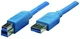 Кабель ATcom USB 3.0 AM/BM 1.8 м blue - зображення 1
