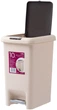Ведро для мусора MBM HOME с крышкой и педалью BIN-01 10л Бежевое (BIN-01 10L BEIGE) - изображение 2