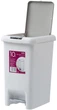 Ведро для мусора MBM HOME с крышкой и педалью BIN-01 10л Серое (BIN-01 10L GRAY) - изображение 2