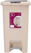 Відро для сміття MVM з кришкою і педаллю BIN-01 30 л Бежеве (BIN-01 30L BEIGE) - зображення 1