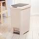 Відро для сміття MVM з кришкою і педаллю BIN-01 30 л Бежеве (BIN-01 30L BEIGE) - зображення 3