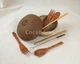 Набір еко посуду з кокоса Coconut Home 9 предметів великі кокосові чаші Original і столові прилади (893 -125) - зображення 3