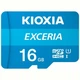 Карта пам'яті Kioxia Exceria microSDHC 16GB Class 10 UHS I (LMEX1L016GG2) + SD адаптер - зображення 1