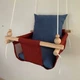 Детская качеля Infancy Синяя, Бордовая основа - изображение 5
