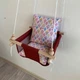 Детская качеля Infancy Воздушные шары, Бордовая основа - изображение 6