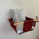 Детская качеля Infancy Звездное небо, Бордовая основа - изображение 1
