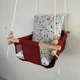 Детская качеля Infancy Звездное небо, Бордовая основа - изображение 3