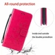 Чехол-книжка с рисунком UniCase Butterfly Pattern для Xiaomi Redmi Note 8 Pro - Rose - изображение 6