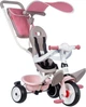 Детский велосипед Smoby Toys металлический с козырьком багажником и сумкой Розово-серый 66х49х100 см (741401) - зображення 1