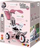 Детский велосипед Smoby Toys металлический с козырьком багажником и сумкой Розово-серый 66х49х100 см (741401) - зображення 8