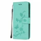 Чехол-книжка с рисунком UniCase Butterfly Pattern для Xiaomi Redmi Note 8 Pro - Green - изображение 2