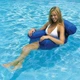 Надувной складное кресло матрас для плавания и отдыха на воде UKC Inflatable синий - изображение 5