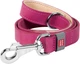 Поводок для собак кожаный WAUDOG Classic S-M Ш 20 мм Дл 122 см Розовый (08147Collar) - изображение 1
