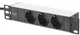 Блок розеток Digitus 10" 1U, 16A, 230V 3 x Schuko, вилка Schuko (DN-95411) - зображення 2