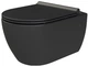 Унитаз подвесной CERASTYLE City 019100 безободковый черный матовый + сиденье Bella Soft Close 9SC1061S01 - изображение 1