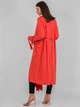 Тканинний тренч з поясом Only 116136021 XL (77870XL) Кораловий - зображення 2