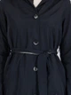 Синій плащ із поясом та кишенями BEBE PLUS 22398 L (36041L) Чорний - зображення 6