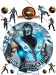 Сахарна їстівна картинка Mortal Kombat вис. 5 см Ø19 см для чоловіка, сина на торт і топпери (SNP - 00386) - изображение 1