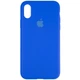 Чехол Fiji Silicone Case для Apple iPhone X бампер накладка Full Soft Sapphire Blue - изображение 2