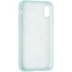 Чохол Fiji Silicone Case для Apple iPhone XS бампер накладка Full Soft Ice Sea Blue - зображення 3