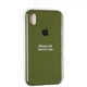 Чехол Fiji Silicone Case для Apple iPhone XR бампер накладка Full Soft Pinery Green - изображение 4