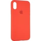 Чехол Fiji Silicone Case для Apple iPhone XR бампер накладка Full Soft Red - изображение 1