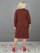 Женское платье NadiN UA1556/3 Терракотовое 56 р - изображение 4