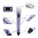 3Д ручка для рисования с LED дисплеем MHz Smart 3D Pen 2 Фиолетовая (D-2019090537) - изображение 3