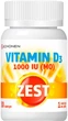 Зест ZEST Витамин D3 1000 IU (MO) 30 капсул (000001354) - изображение 1