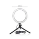 Кольцевая Светодиодная LED селфи-лампа 20 см Ring Fill/7326 + штативом - трипод Черный - изображение 3