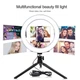 Кольцевая Светодиодная LED селфи-лампа 20 см Ring Fill/7326 + штативом - трипод Черный - изображение 5