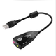 ВНЕШНЯЯ ЗВУКОВАЯ КАРТА 5HV2 (USB SOUND CARD) С РАЗЪЁМАМИ 3,5ММ - изображение 1
