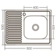 Кухонна мийка накладна Zerix Z8050R-04-160E (Satin) (ZX1615) ( 23133 ) - зображення 2