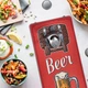 Открывалка для бутылок настенная Beer красная 32х15 см - изображение 2