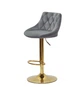 Крісло барне Onder Mebli FORO + BUTTON Б-Т СІРИЙ B-1004 BAR GD - BASE - зображення 3