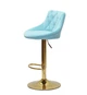 Крісло барне Onder Mebli FORO + BUTTON Б-Т БЛАКИТНИЙ B-1019 BAR GD - BASE - зображення 3