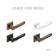 Ручки дверные на квадрате черные - Linde Hex Berli - изображение 2