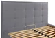 Кровать Двуспальная Monika Comfort 160 х 200 см Rosto 93 С подъемным механизмом и нишей для белья Серая - изображение 2